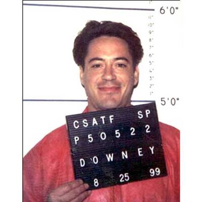 Polizeifotos von Stars