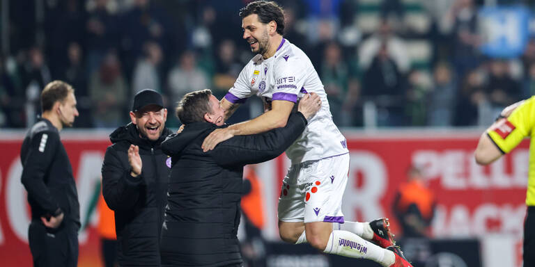 2:0 - Austria ohne Blöße, Ried bleibt im Abstiegsplayoff