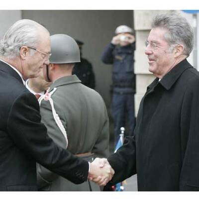 König Carl XVI. Gustaf und Königin Silvia in Wien