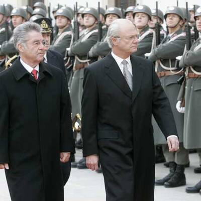König Carl XVI. Gustaf und Königin Silvia in Wien