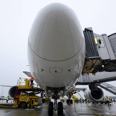 Dreamliner in Schwechat gelandet