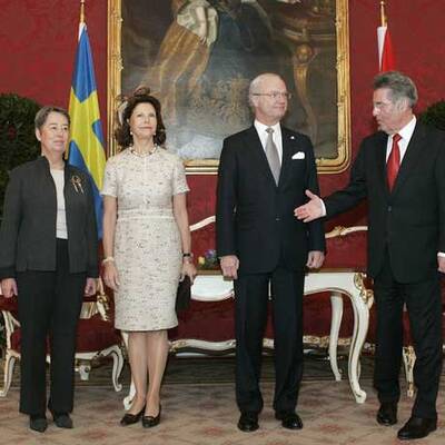 König Carl XVI. Gustaf und Königin Silvia in Wien