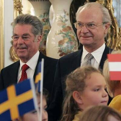 König Carl XVI. Gustaf und Königin Silvia in Wien