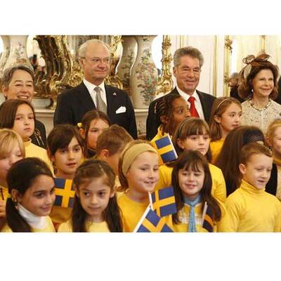 König Carl XVI. Gustaf und Königin Silvia in Wien