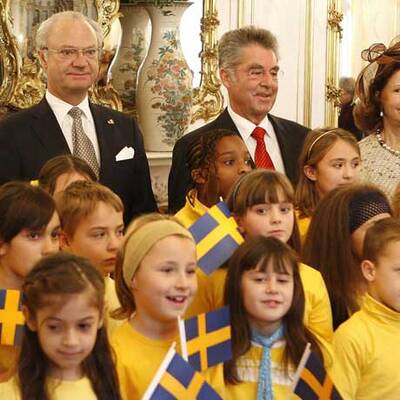 König Carl XVI. Gustaf und Königin Silvia in Wien