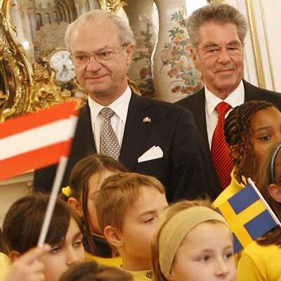 König Carl XVI. Gustaf und Königin Silvia in Wien