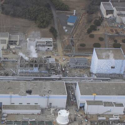 Luftaufnahmen der Reaktor-Ruine