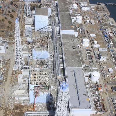 Luftaufnahmen der Reaktor-Ruine