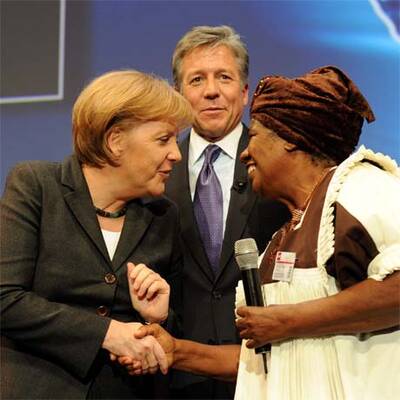 Merkel's CeBIT-Rundgang