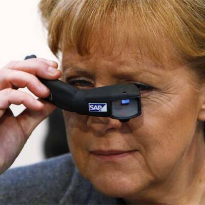 Merkel's CeBIT-Rundgang