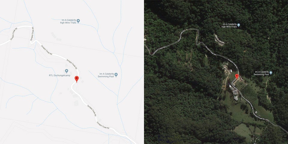 Google Earth verrät RTL-Dschungelcamp