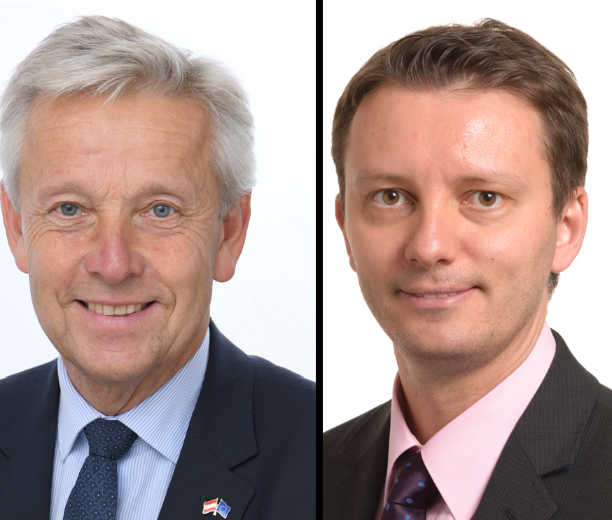 Reinhold Lopatka, ÖVP-Delegationsleiter im Europaparlament, und Siegfried Mureșan