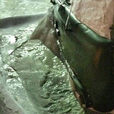 Russische Stadt zu Eisblock gefroren