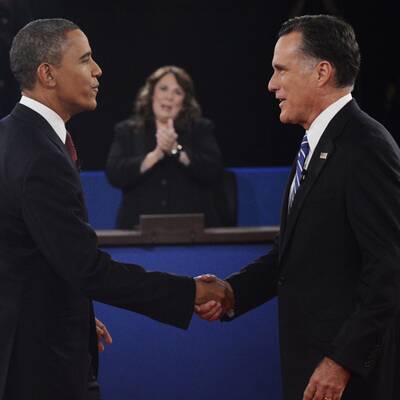 Obama und Romney in der 