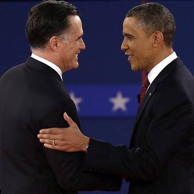 Obama und Romney in der 