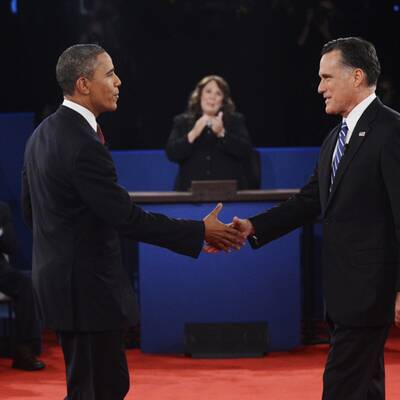 Obama und Romney in der 