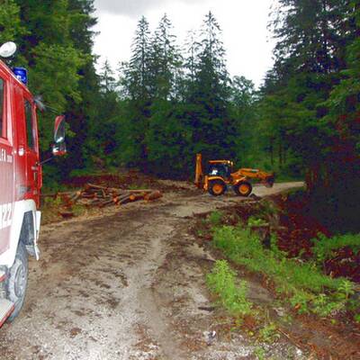 Unwetter in Oberösterreich