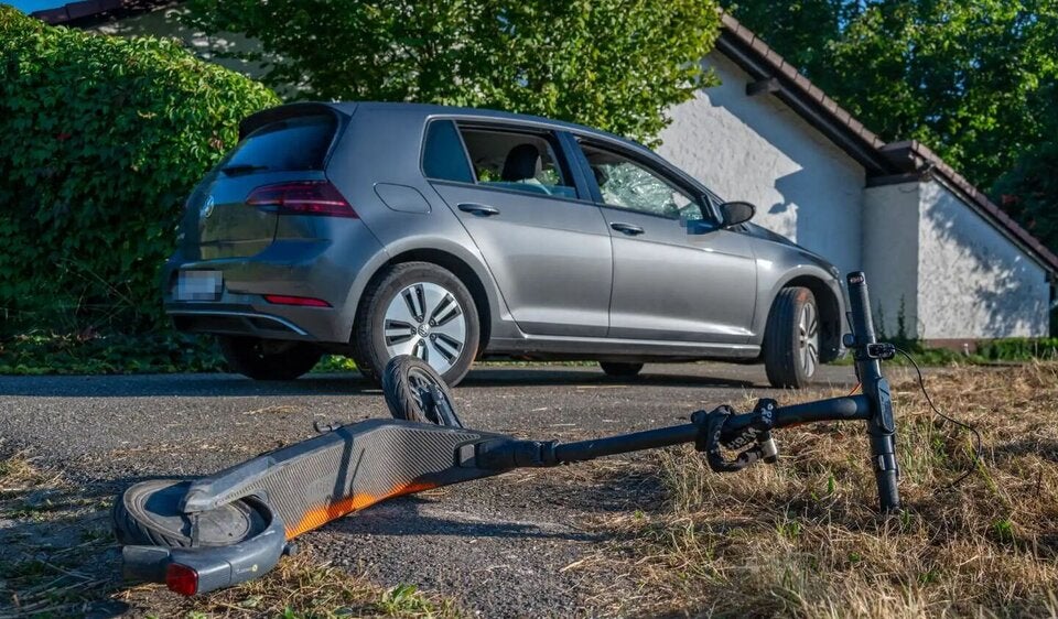 E-Scooter Unfall