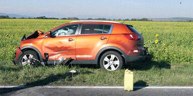 Fünf Verletzte bei Frontal-Crash 