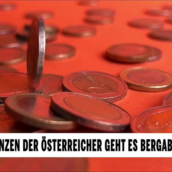 Mit den Finanzen der Österreicher geht es bergab