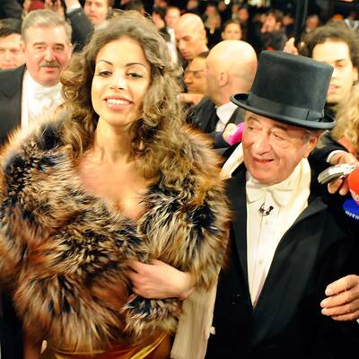 Ruby mit Lugners am Opernball