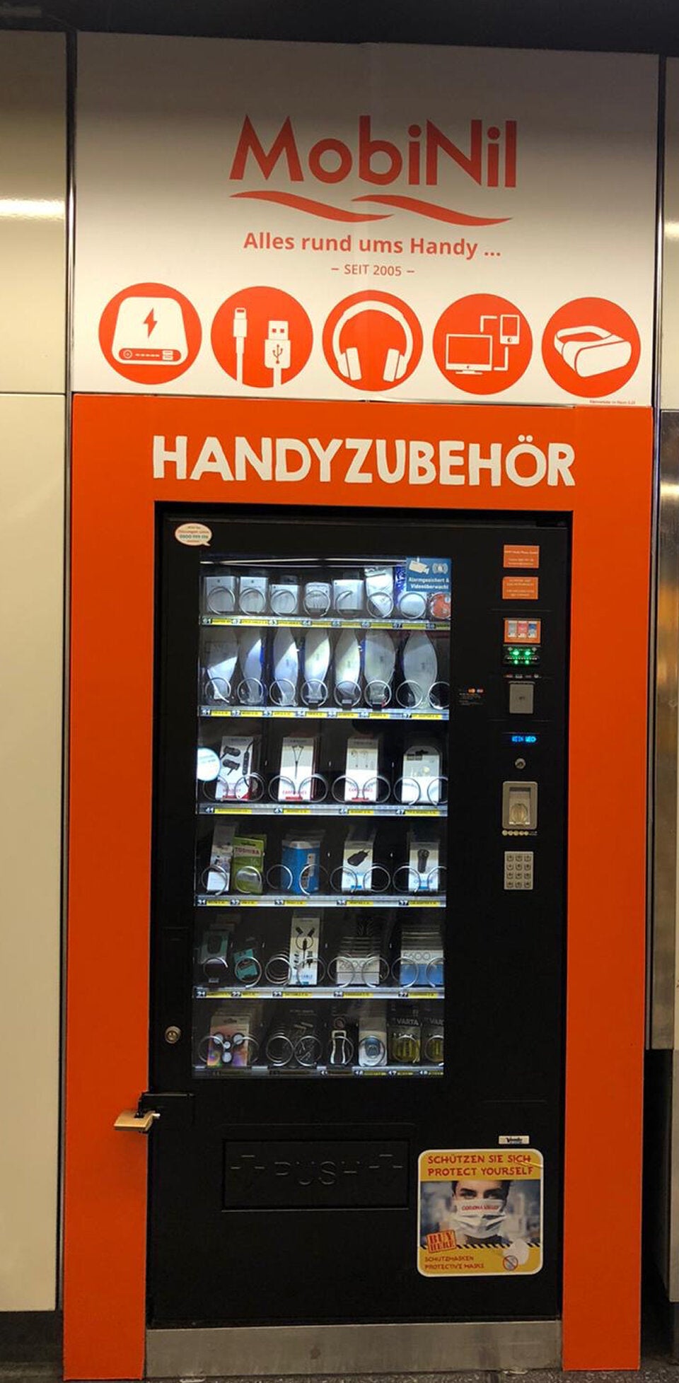 Jetzt gibt es Schutzmasken in Automaten