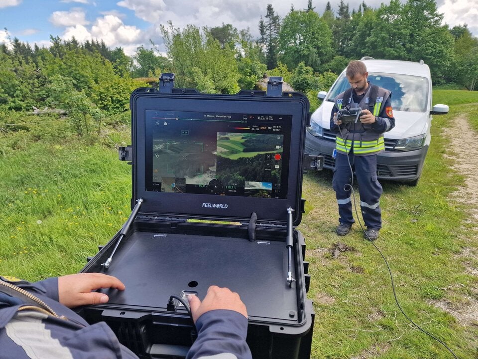 Entlaufene Kälber Drohnen