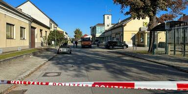 Bankomat Untersiebenbrunn gesprengt