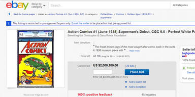Teuerster Comic der Welt auf eBay