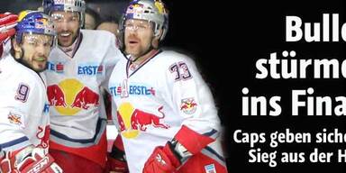 Bullen im Finale, Caps müssen zittern