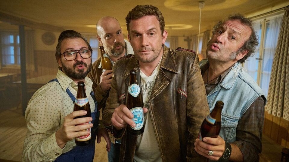 Daniel Christensen (Flötzinger), Max Schmidt (Wirt Wolfi) und Stephan Zinner (Simmerl).
