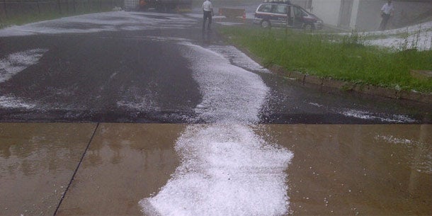 Hagel in Edelschrott