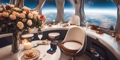 Ab 2026: Verlobung mit Luxus-Dinner im Weltall m&ouml;glich
