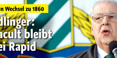 Edlinger: Pacult bleibt Rapidler