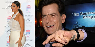 Charlie Sheen Kim Kardashian