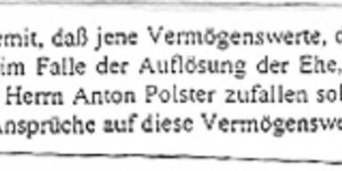 Der geheime Ehevertrag