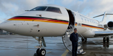 Gr&uuml;ner Minister kam mit Jet der Flugbereitschaft