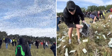 TV-Star l&auml;sst eine Million Dollar vom Himmel regnen