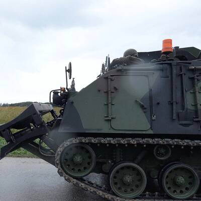 Hier hat sich der Mann verschanzt