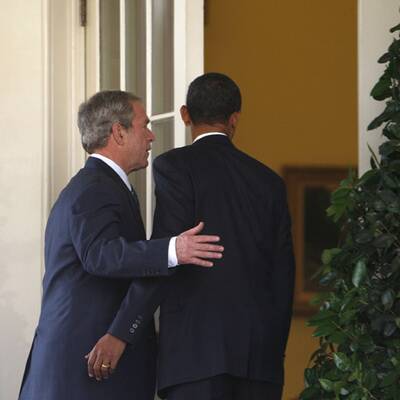 Bush empfängt Obama im Weißen Haus