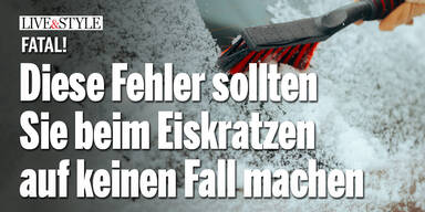 Fatal! Diese Fehler sollten Sie beim Eiskratzen am Auto auf keinen Fall machen