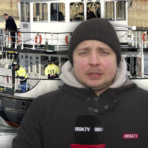 Eisbrecher muss Wiener Hafen freilegen