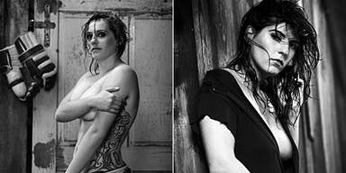 Eis-Girls ziehen blank