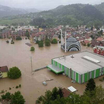 Enorme Regenmengen in Bosnien