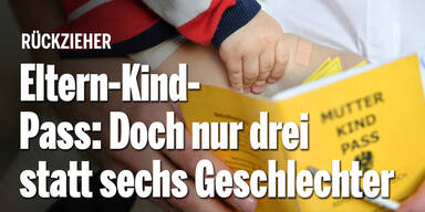 Eltern-Kind-Pass: Doch nur drei statt sechs Geschlechter