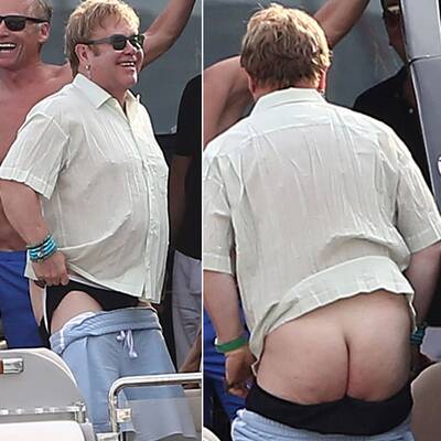 Elton John: Popo-Attacke