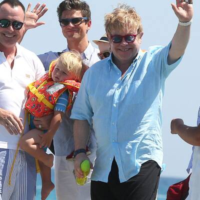 Elton John & David Furnish: Familien-Urlaum in St. Tropez