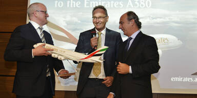 Airbus A 380 landete in Wien