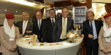 Airbus A 380 landete in Wien