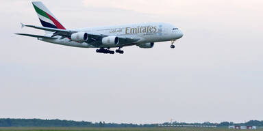 Airbus A 380 landete in Wien